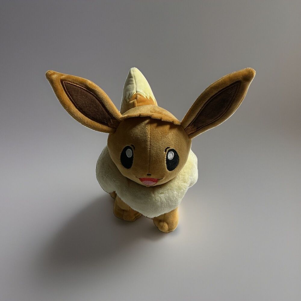 Eevee Anime Pokemon Plush Tomy Stuffed Animal 10"